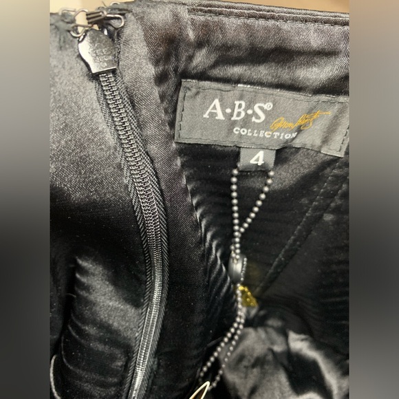 NWT A.B.S. by Allen Schwartz Collection Black Strapless Cocktail Dress Size 4 - Picture 6 of 12
